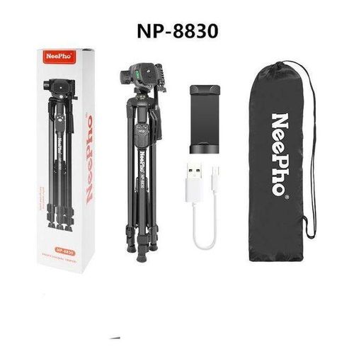 NP8830 Extendable Tripod with Remote Controller Outdoor Live Selfie Camera Phone Floor Stand for DSLR Camera