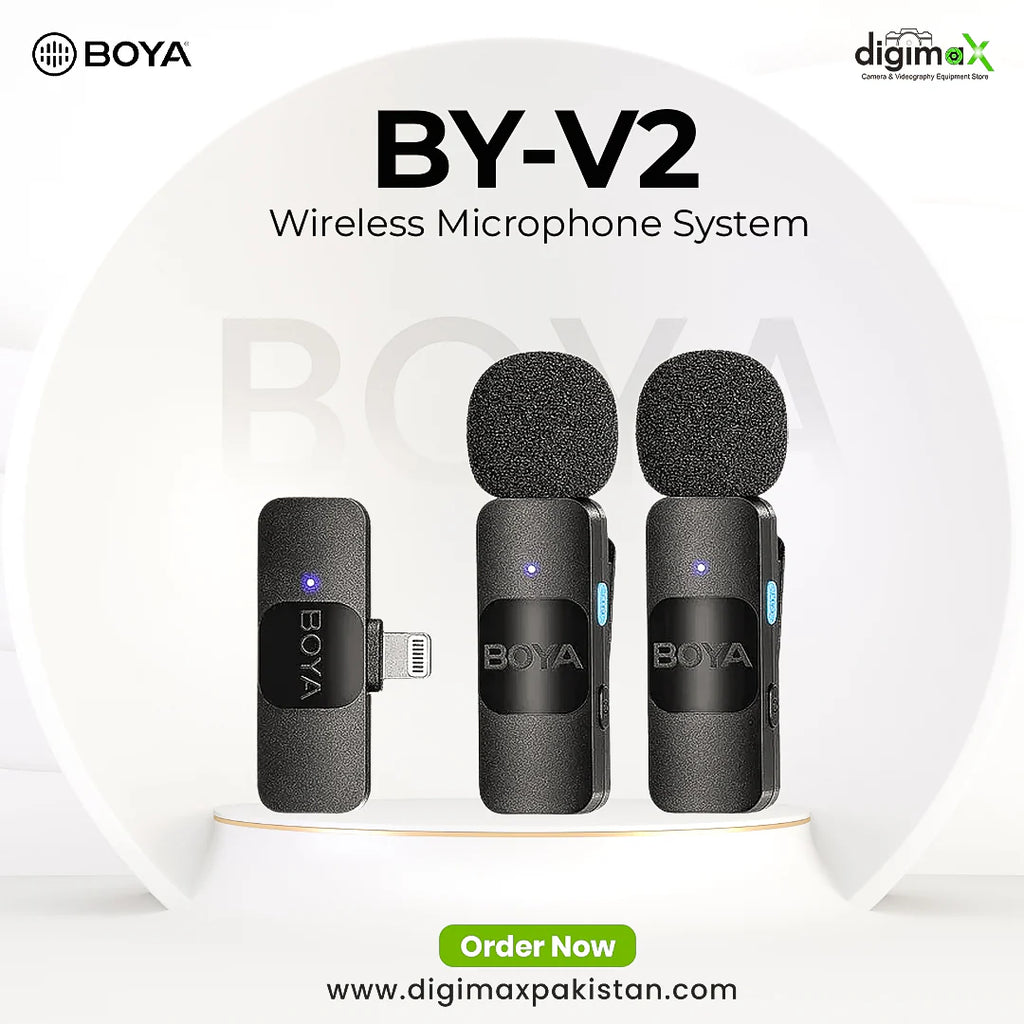 BOYA BY-V2 dual person wireless microphone system