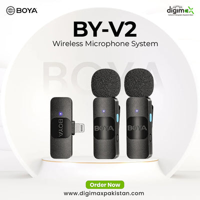 BOYA BY-V2 dual person wireless microphone system