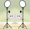 Professional Studio Lights Square+RGB Lights+ Mic+ Stand (Package) High Quality