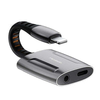 Mcdodo Lightning to Lightning and 3.5mm AUX Port Converter – CA-6340 – Grey