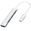 Type C USB HUB 3.0 Extender 4 Port Compatible with Mobile and Laptop