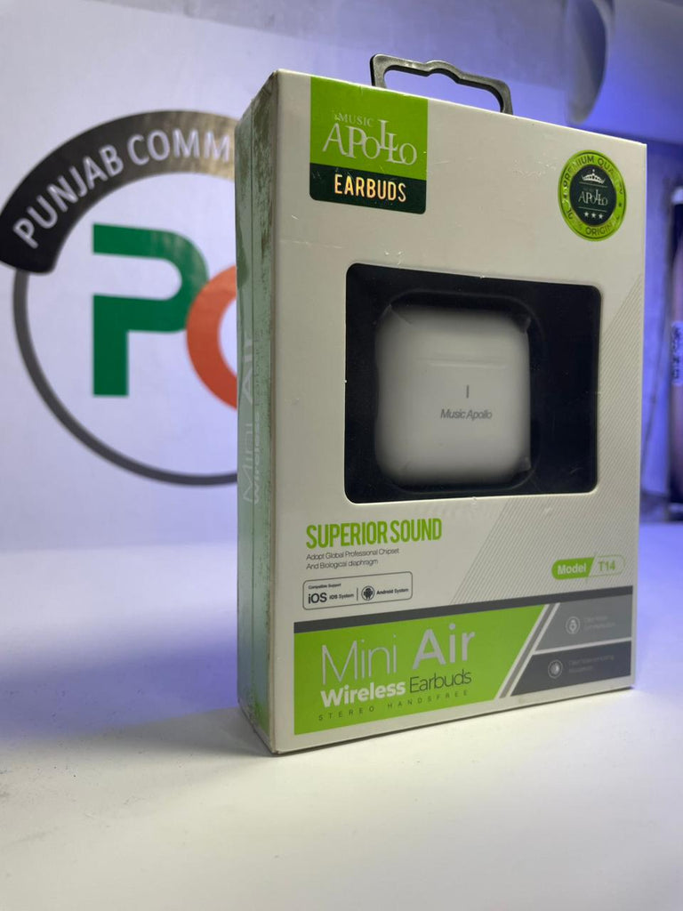 Music Appolo airbuds Model T14 Wireless for iOS & Android