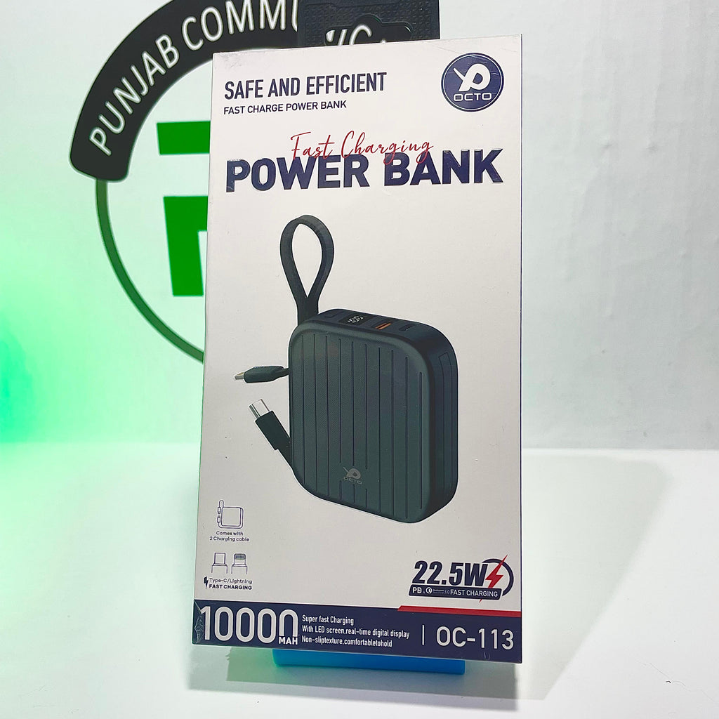 Octo Fast Charge Power Bank, specifically the OC-113 model.