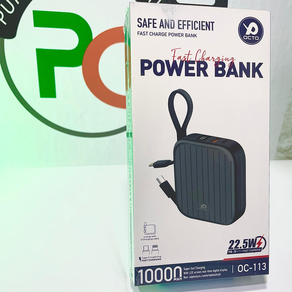 Octo Fast Charge Power Bank, specifically the OC-113 model.