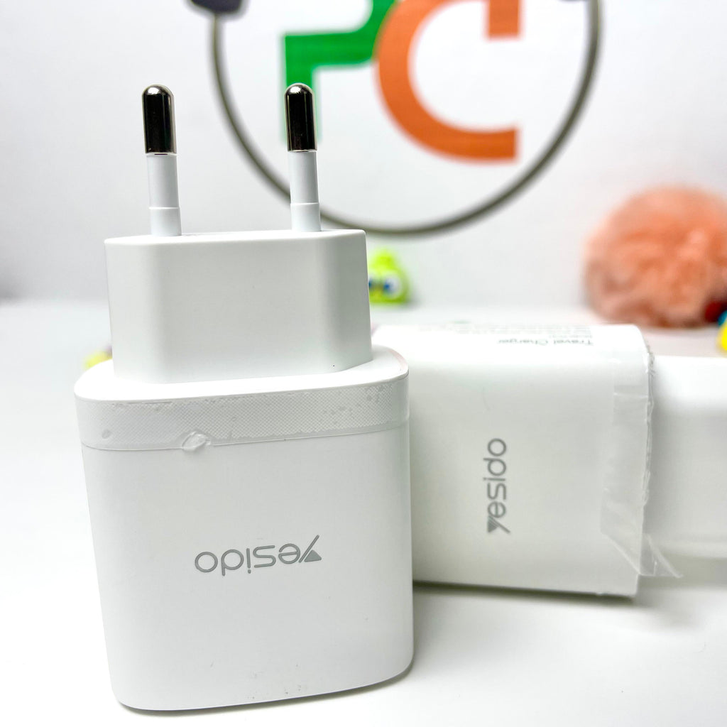 Yesido YC50 20W Fast Charging Home Charger | Type-C and USB-A Port Charger Adapter