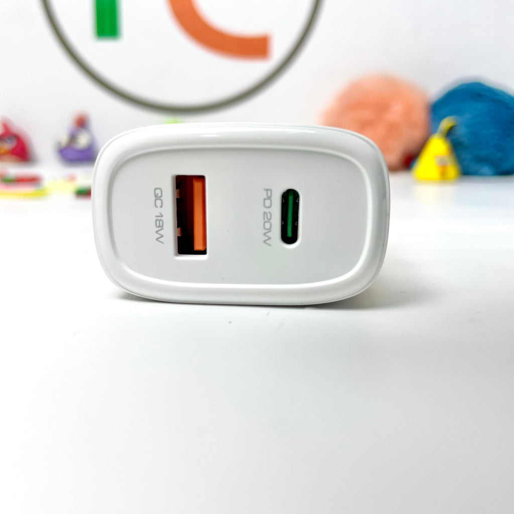 Yesido YC50 20W Fast Charging Home Charger | Type-C and USB-A Port Charger Adapter