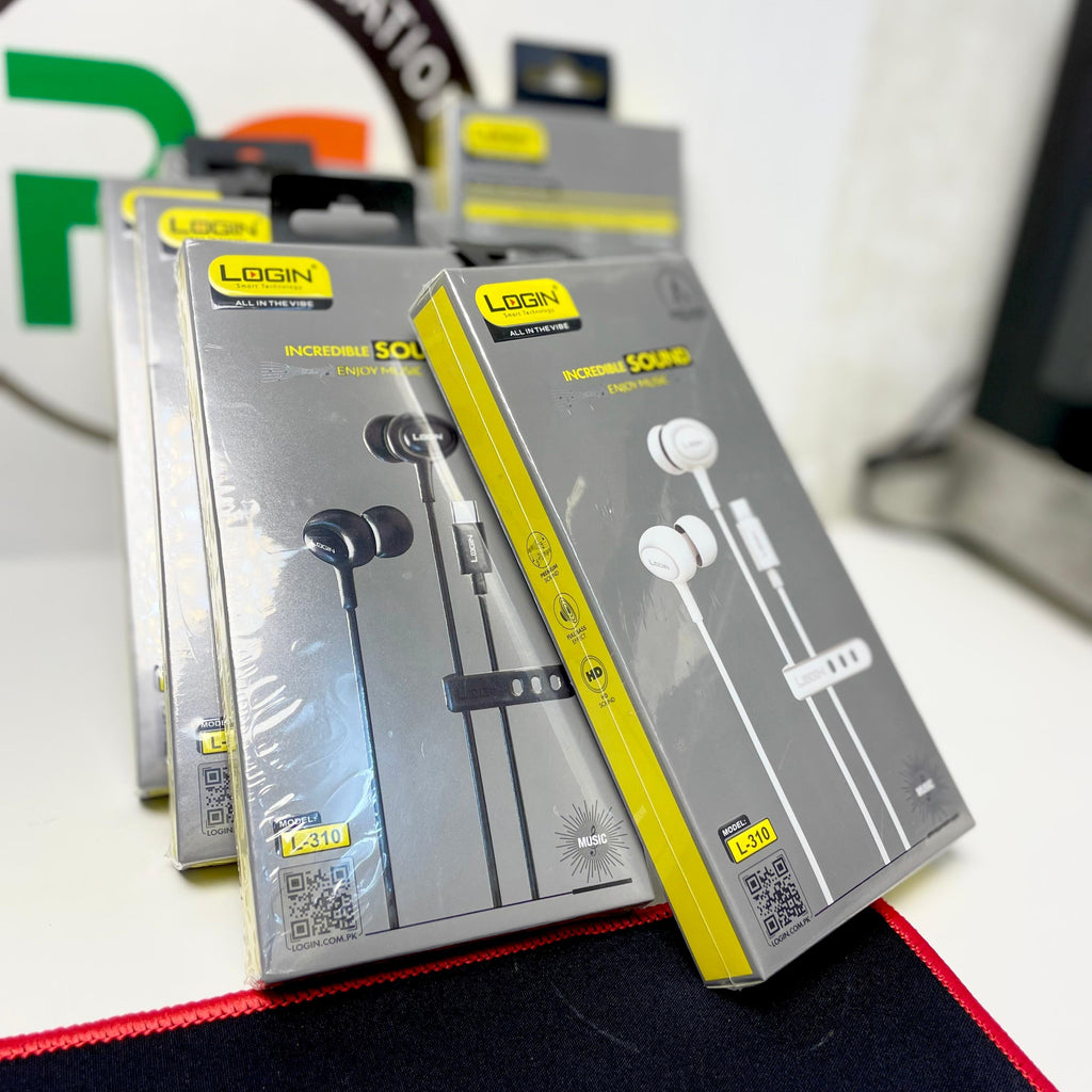 Login L-310 Type C wired earphones Clear Sound And Bass 9D Crystal Clear Sound