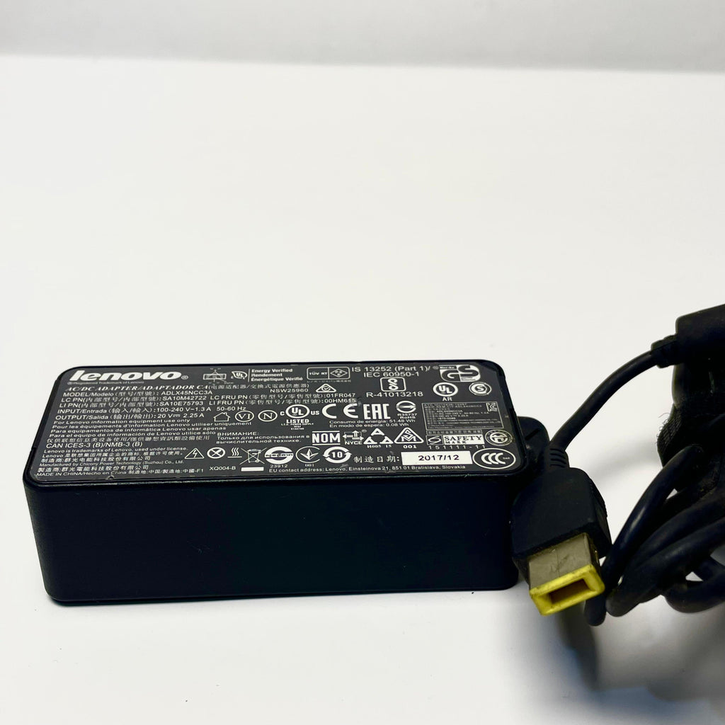 Lenovo 45W AC power adapter with a slim tip connector For Laptop
