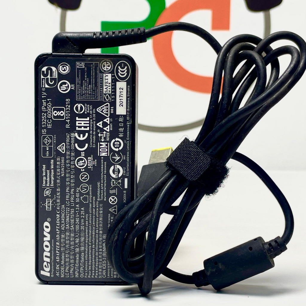 Lenovo 45W AC power adapter with a slim tip connector For Laptop