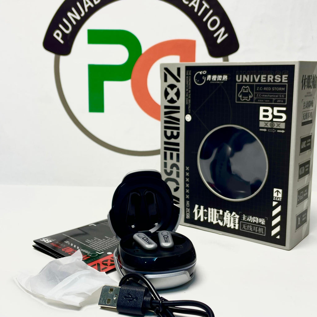 ZOMBIES CAT Active Noise Cancelling Earbuds Wireless Bluetooth 5.4 Ear Buds