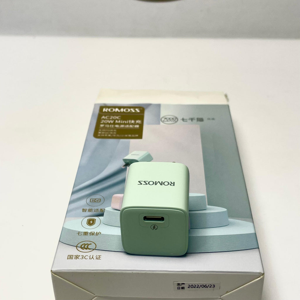Romoss AC20C Mini 20W GaN USB-C Fast Charging Adapter