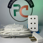 E1 Extension Board fully copper 2y Warranty 3 Sockets With 2.8 Meter Hamdmade