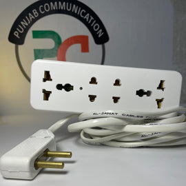 E3 Extension Board fully copper 2y Warranty 4 multi Sockets With 2.8 Meter Handmade