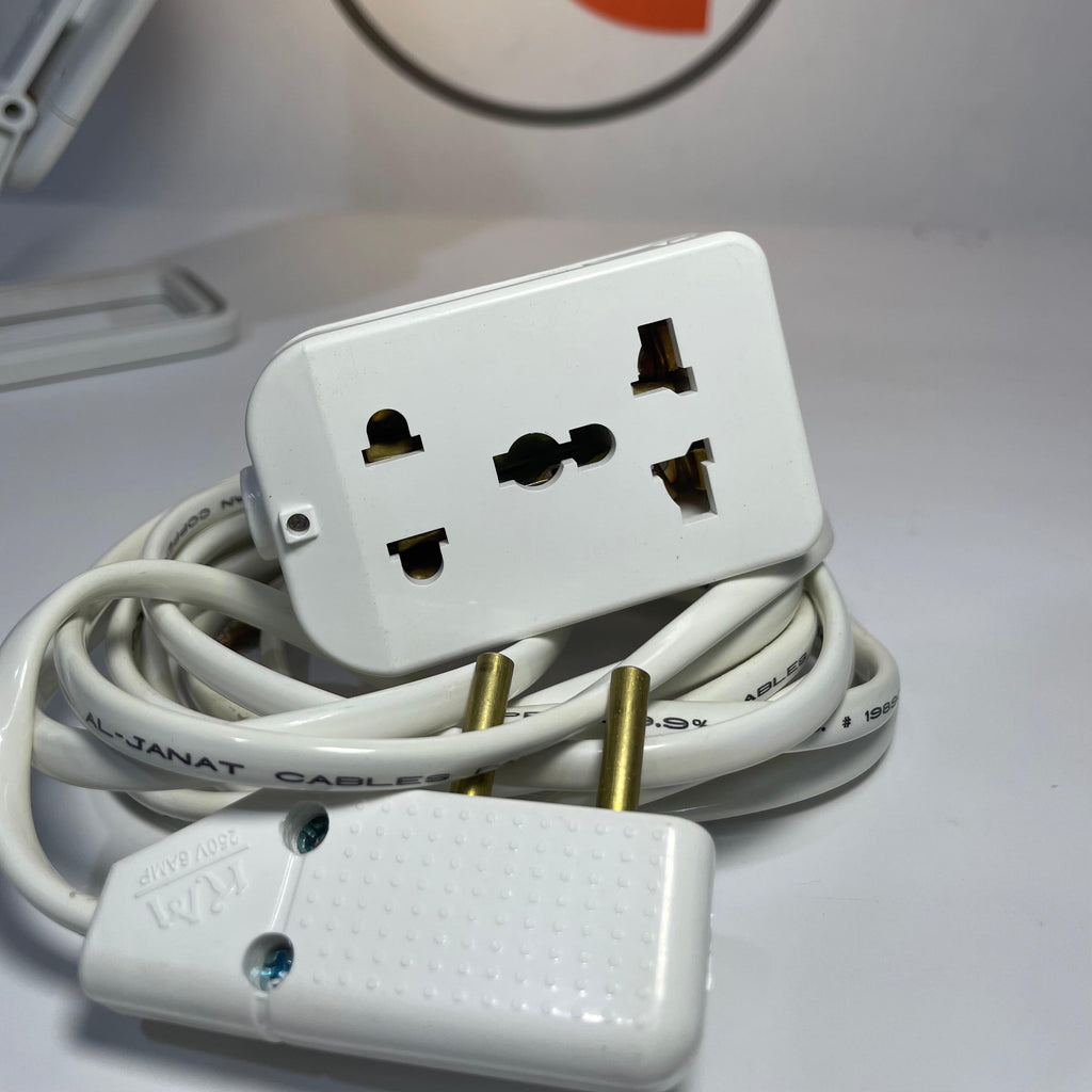 E4 Extension Board fully copper 2y Warranty 3 multi Sockets With 2.8 Meter Handmade