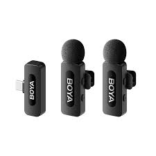 Boya BY-V20 Professional 2.4GHz Wireless USB-C Dual Microphone With Selectable Noise Cancellation