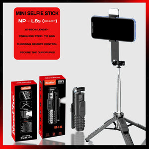 NeePho NP- L8S 3-IN-1 Mini Four-Legged Selfie Stick With Wireless Remote for Cellphones